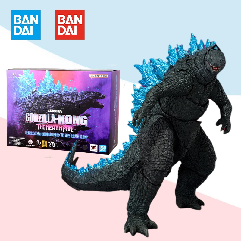 

Bandai Original S.H.MonsterArts SHM GODZILLA KONG THE NEW EMPIRE 2024 full action anime model kit finished toy gift for kid