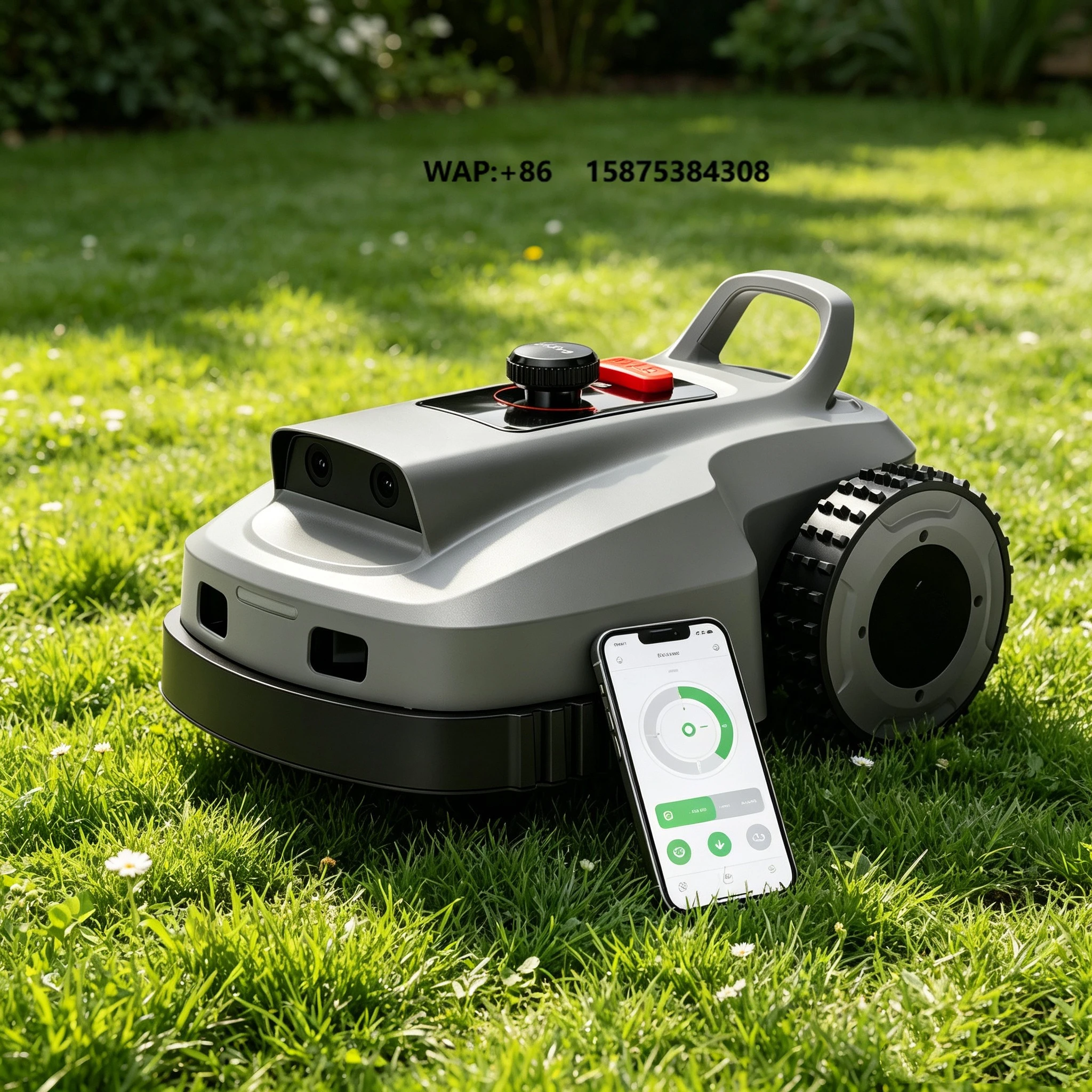 Perimeter Wire Free Robotic Lawn Mower LOPKIN L1500 NRTK+TOF Navigation Smart Automatic Mower