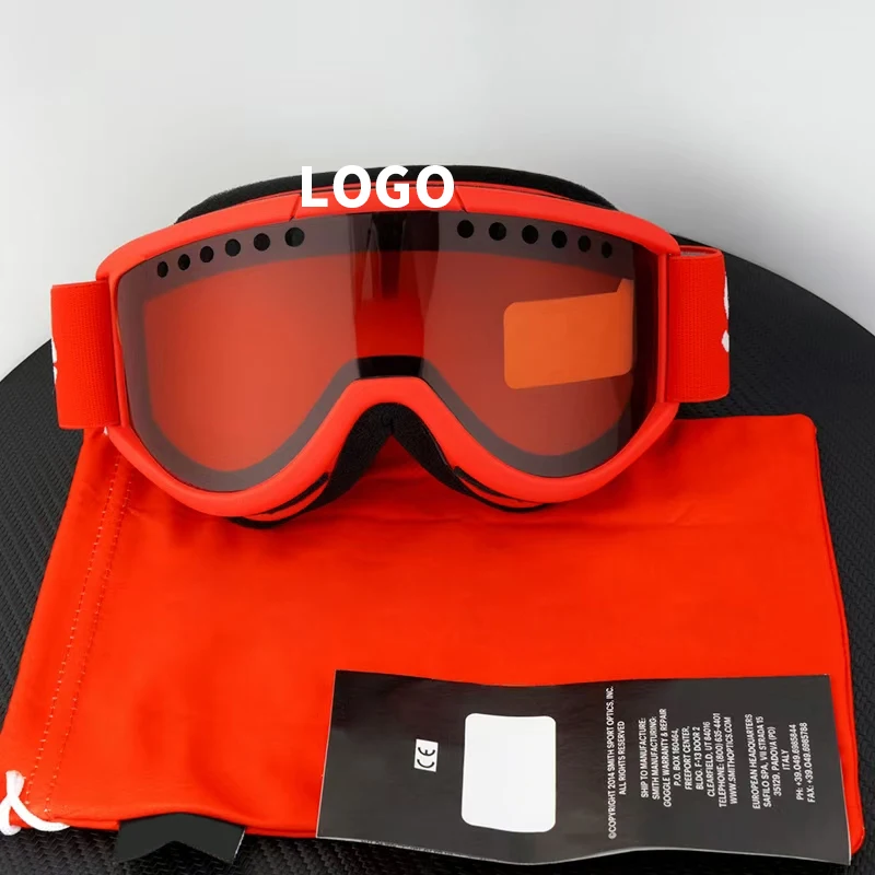 Latest design fashion White ski glasses Wind proof Double anti-fog glasses comfortable soft spongefoam snow goggles ski goggles