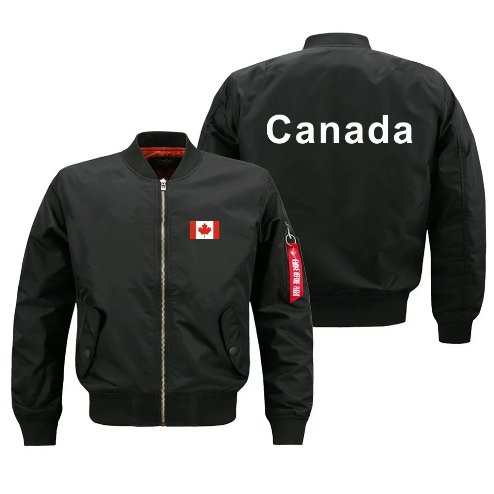 Funny Canada Military Flight Aviation Men Ma1 Bomber Jacket Outdoor Windproof Man Baseball Coats