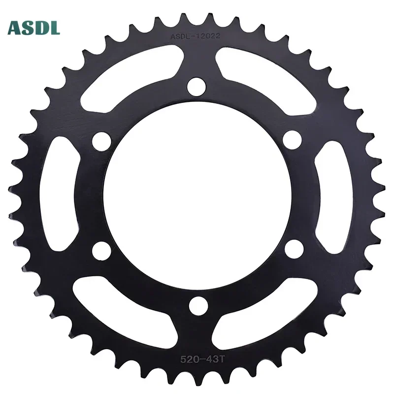 520 43T 15T Motorcycle Front Rear Sprocket for Yamaha YZF-R3 15-20 YZF R3 20-21 MT-03 MTN320 16-20 YZF-R25 15-18 MT-25 MT 03