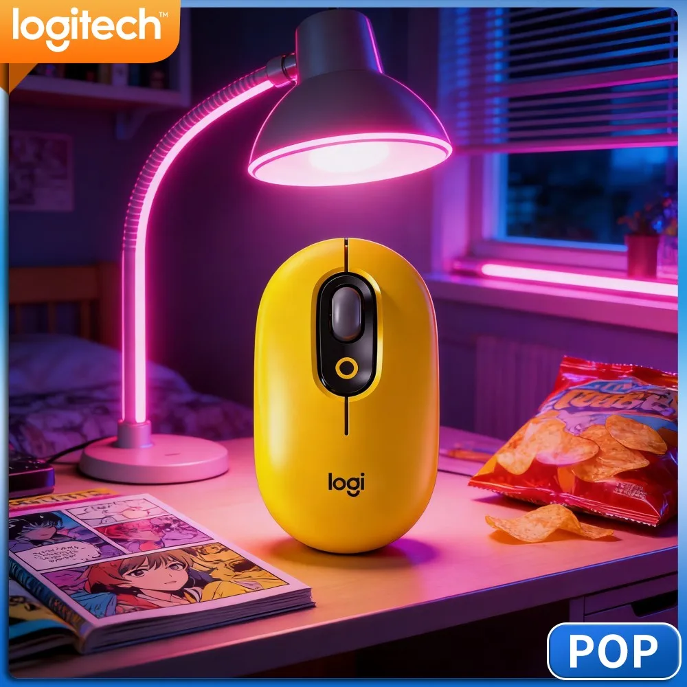 Logitech M350 POP Dual‑Mode Mouse Quiet‑Click Optical‑Sensor For Land‑Property‑Brokers Field‑Laptop‑Operation