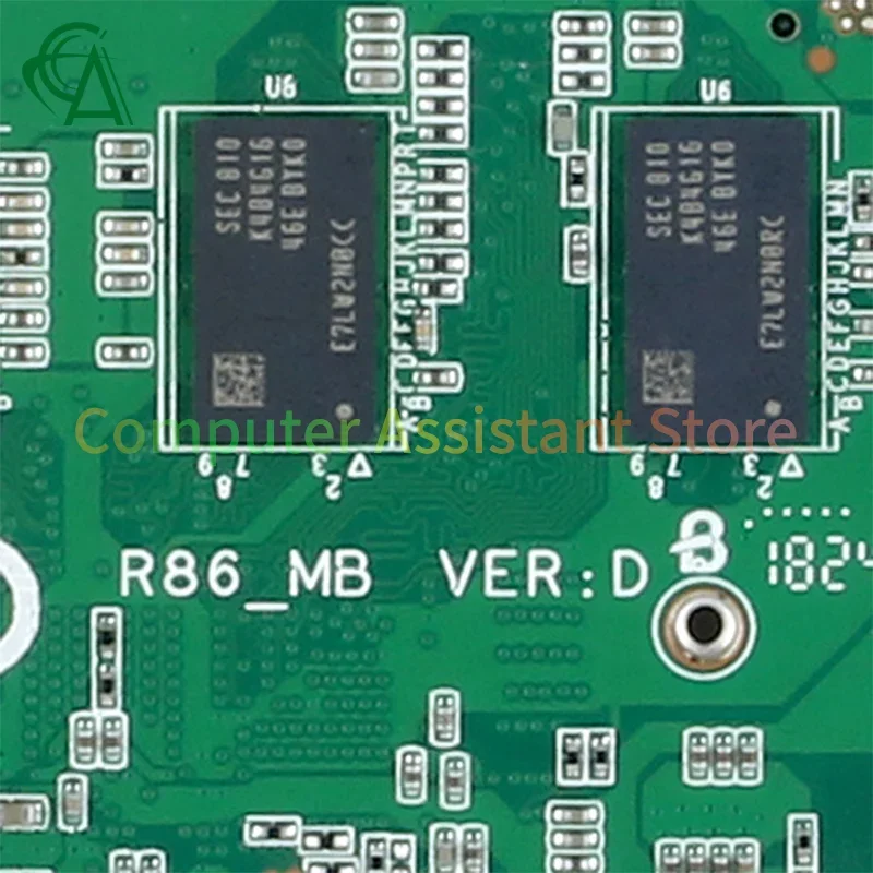 R86-MB الإصدار: D لـ HSAEE B416 XS-3000S1 TM4102 اللوحة الأم للكمبيوتر المحمول F2787K 02440004   تم اختبار اللوحة الرئيسية للكمبيوتر المحمول SR2KP N3160 RAM بسعة 4 جيجابايت