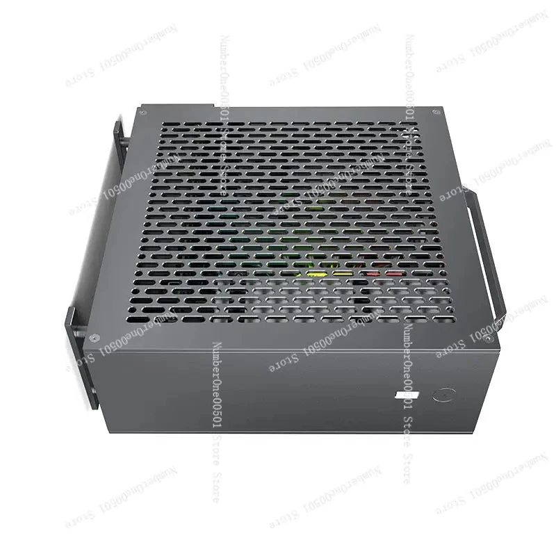 Lzmod mini A24-V5 2.0 ITX Case for Dual Slot GPU  1U PSU  Dual Sided Chamfering, All-Aluminum