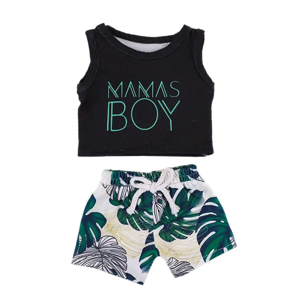 

Cute Summer Suit Boy Doll Cloth Little Boy Outfit 18 Inch Doll Cloth Casual 43cm Boys and Girls