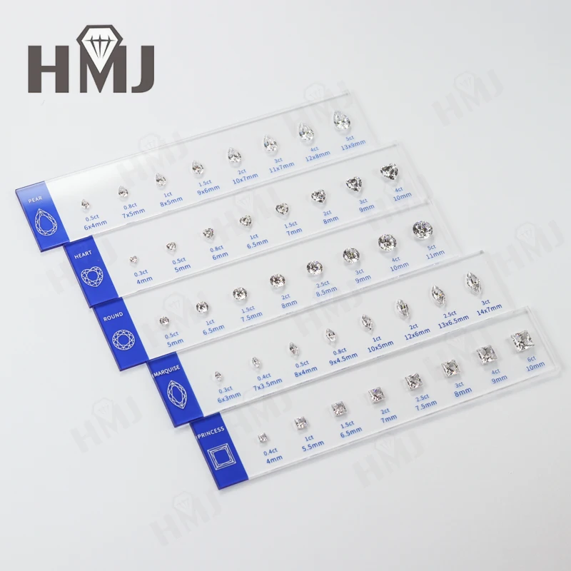 Jewelry Setting Gemstones Size Diamond Carat Ring Sizer Tester Guideline Tools Comparison Jewerly Dealer Tools Set Top Quality