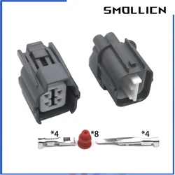 2 Sets 4 Pin HW Sealed Auto Connector Light Lamp Motor Socket For Toyota Camry Honda B-Series O2 Sensor Plug