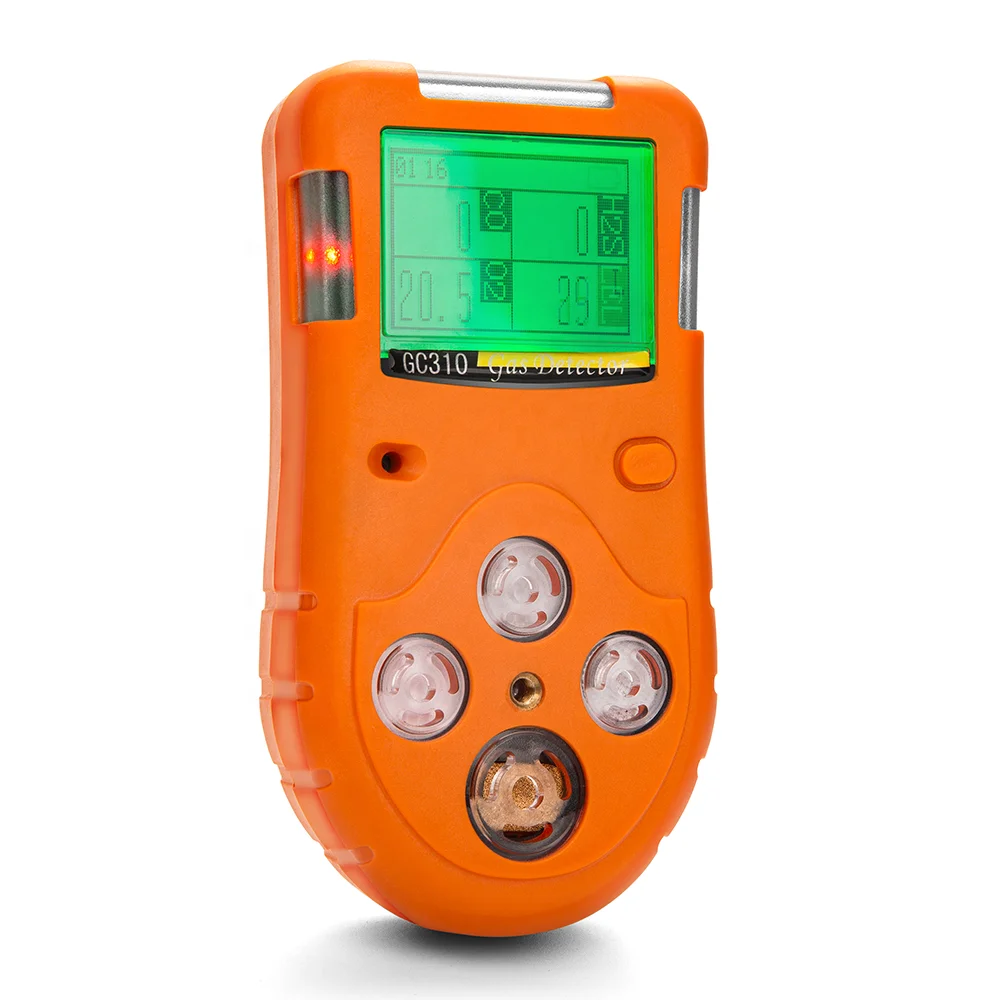 Draagbare multi gas detector alarm GC310 voor CO H2S O2 LEL, vier gas in een