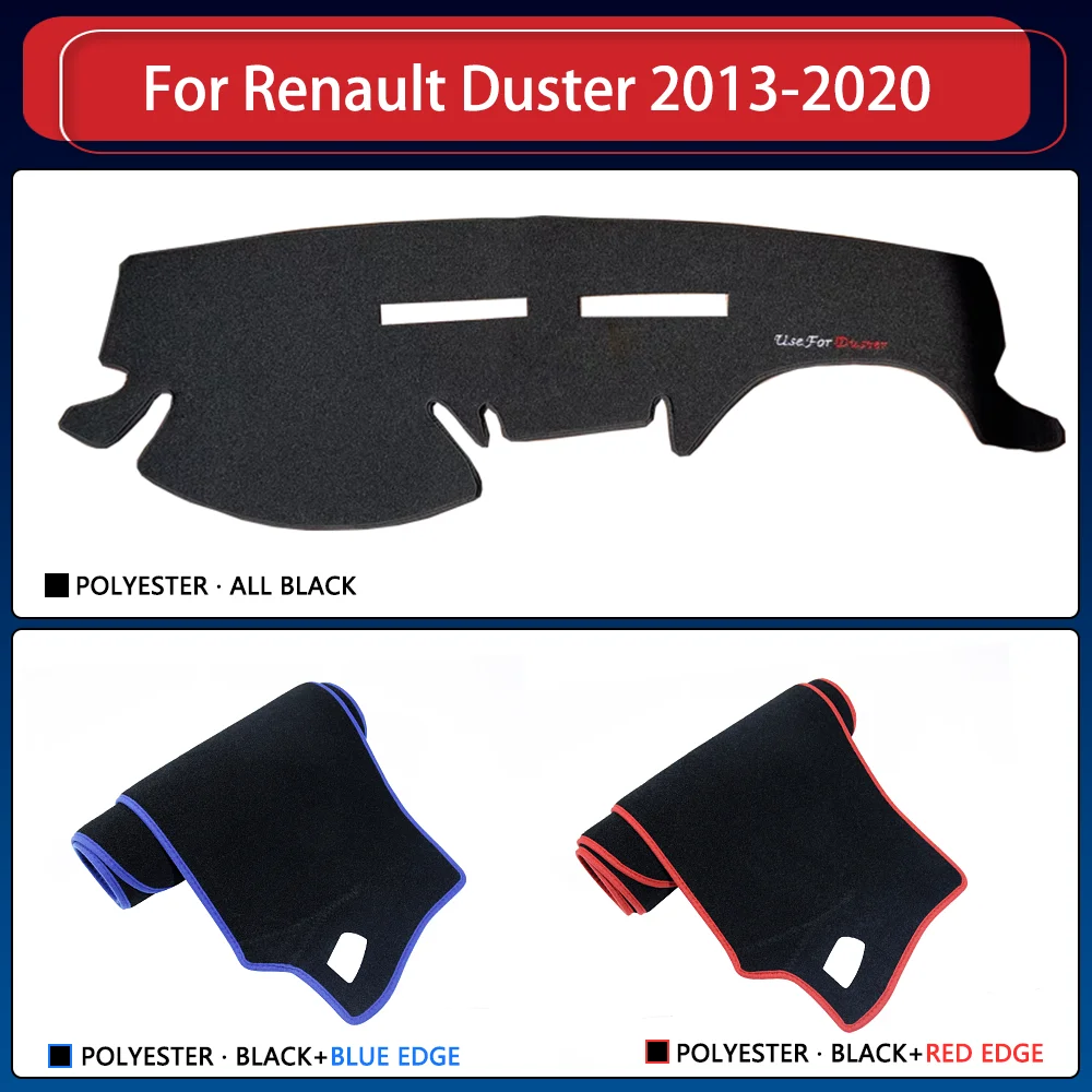 Car Dashboard Cover Dash Mat for Renault Dacia Duster Terrano HS 2013~2020 2019 Pad Sunshade Cushion Nonslip Anti-UV Sun Rug