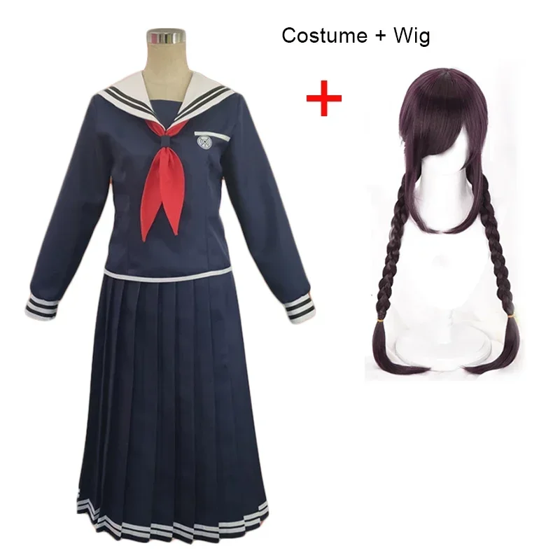 

Anime Danganronpa Toko Fukawa Cosplay Costume Adult Women Girls School Uniform Sets With Wig Halloween Costumes