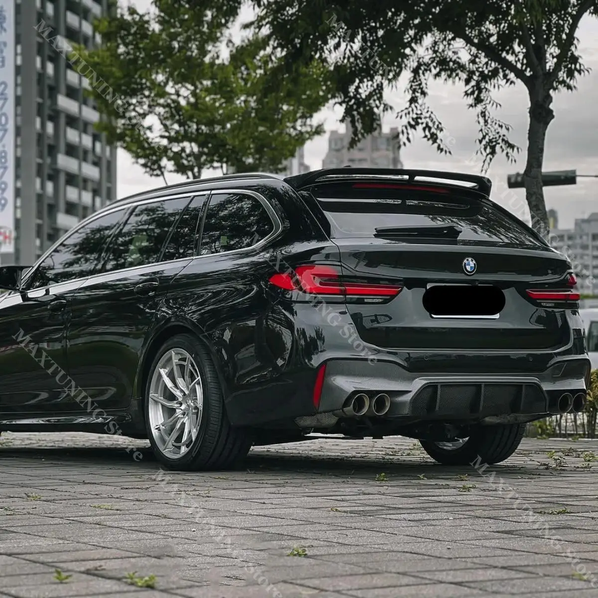 

Спойлер на крышу багажника автомобиля, задний верхний хвостовой спойлер, автомобильная отделка, комплекты кузова, модификация для BMW 5 серии G31 Touring 2018-2023, тюнинг