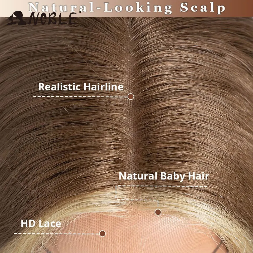 Noble Synthetic Lace Front Wigs For Women 26\