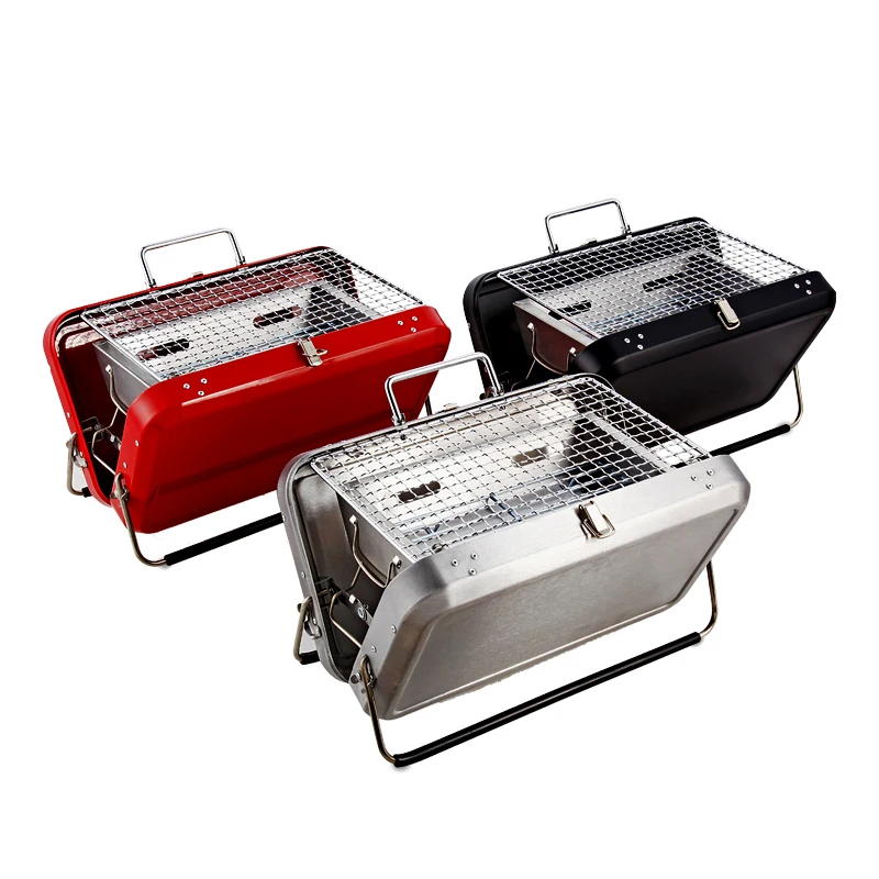 

Outdoor Small Grill Equipment Oven Portable Stainless Steel Charcoal Kebab Grill
