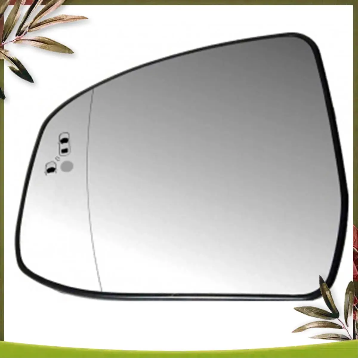 

AB98-2Pcs Door Wing Side Mirror Glass Heated Blind Spot Warning With Backing Plate For Ford Focus MK2 MK3 Mondeo MK4 L+R