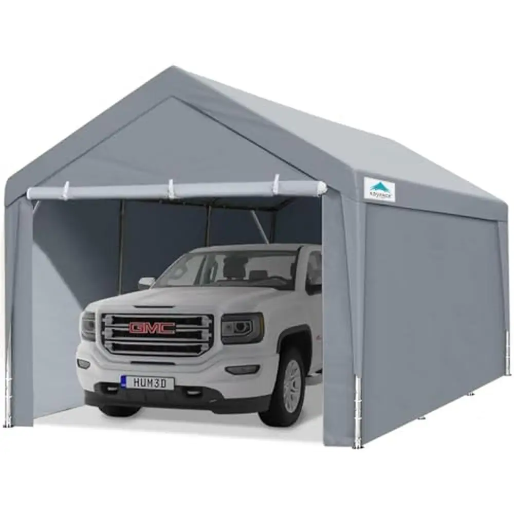 10x20 ft Carport Canopy Tent Steel Adjustable Height Garage Party Tent Storage Shed Boat