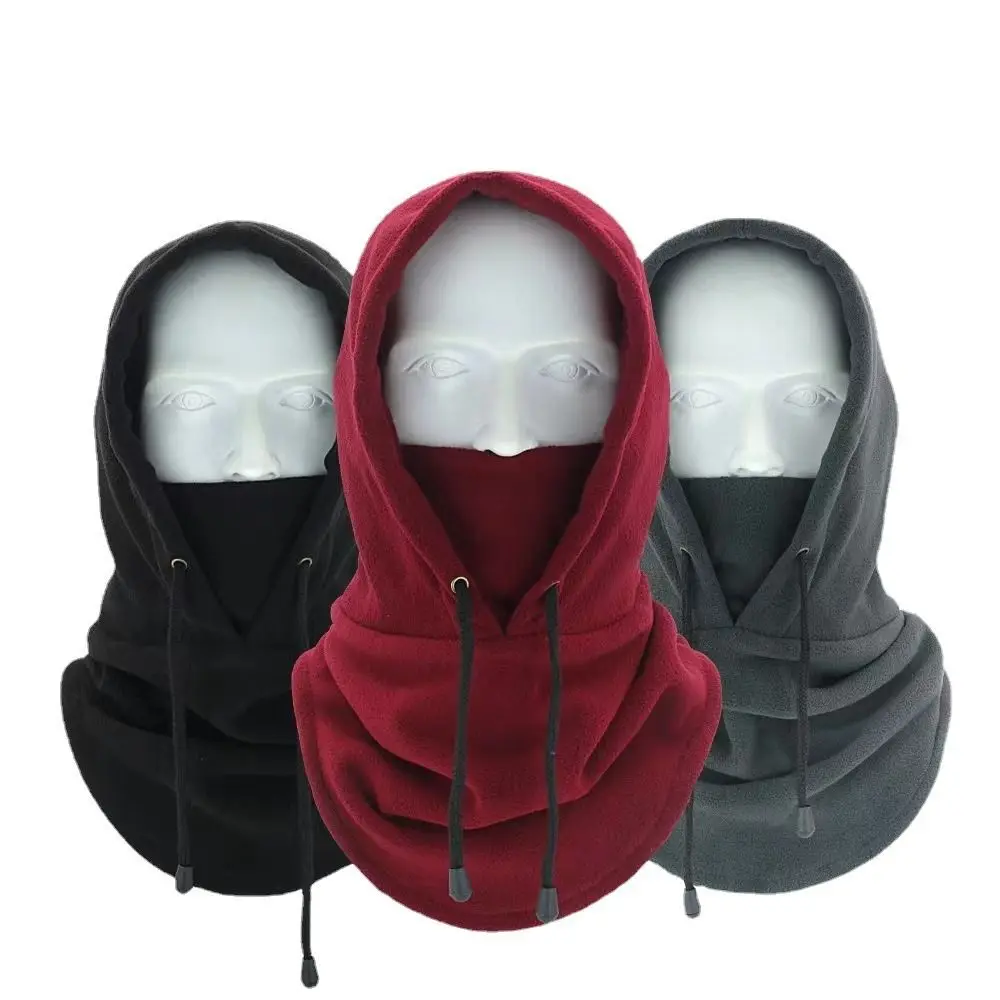 

Fashion Polar Fleece Balaclava Warmer Full Face Beanies Windproof Ski Mask Caps Women Man