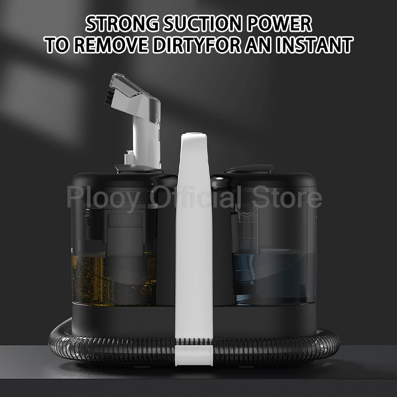 600W Upholstery Cleaner Spray Suction 2 Tank 15kPa Suction Multi Scenario Use Portable Fabric Cleaning Carpet Sofa Cleaning