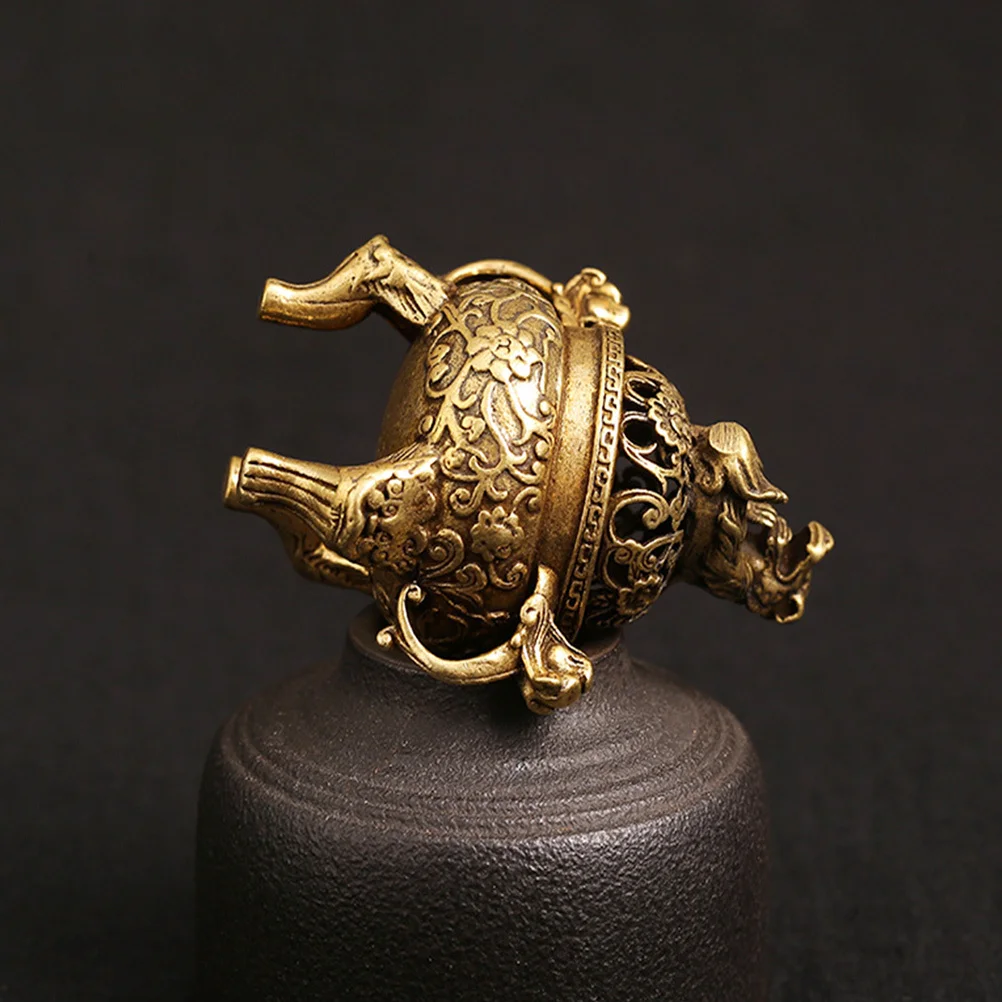 

1Pcs Tripod Incense Burner Chinese Style Lid Removable Cone Holder Aromatherapy Stove Home Decor Meditation Room Bedroom