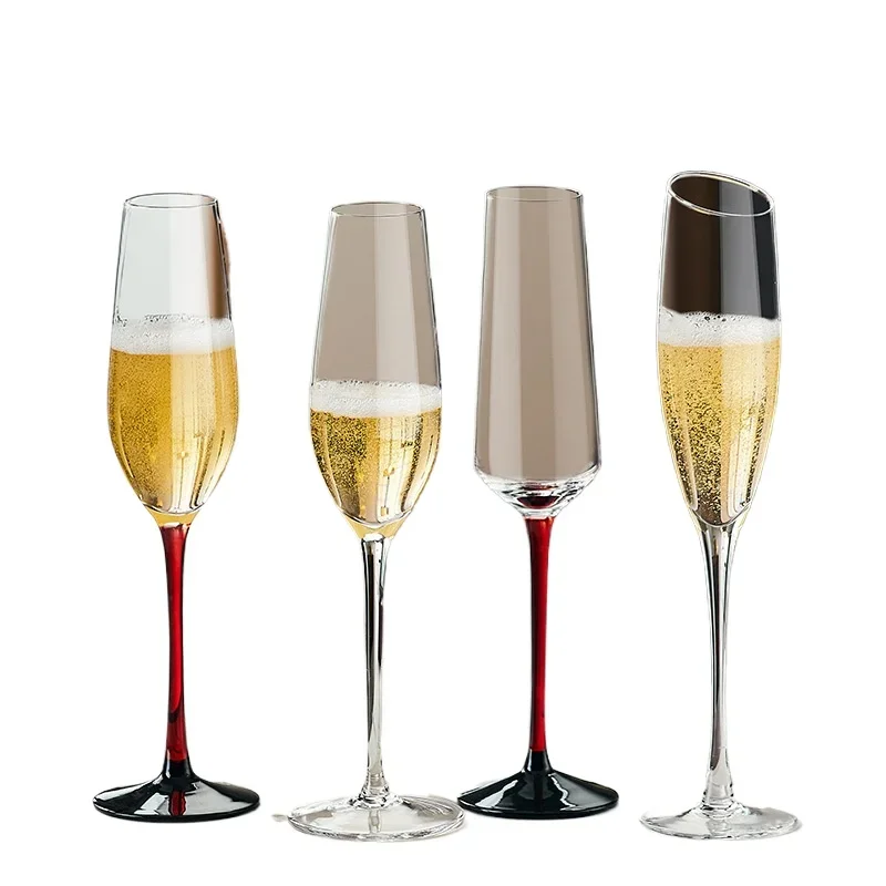 

Champagne glass set European crystal goblet creative wine glass high-end sparkling champagne