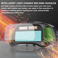 B-Est Automatic Dimming Welding Goggles Large View Auto Darkening Protective Glasses For Arc Welding Grinding Cutting