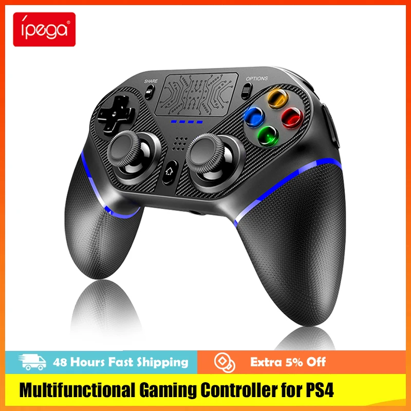 

Ipega P4010 Wireless Gamepad Bluetooth Game Controller for Sony Playstation 4 PS4 PS3 Playstaion4 PC with Back Keys Joystick