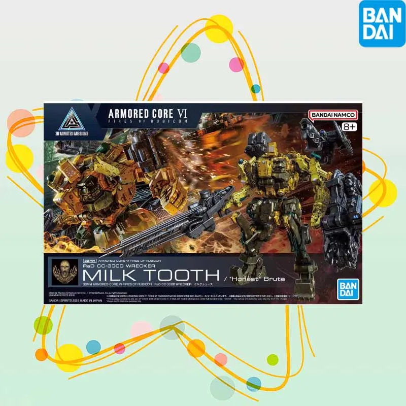 

В НАЛИЧИИ BANDAI Original GUNDAM 30MM Series Armored Core RaD CC-3000 WRECKER Milk Tooth Аниме Фигурка Сборка Модель Игрушки