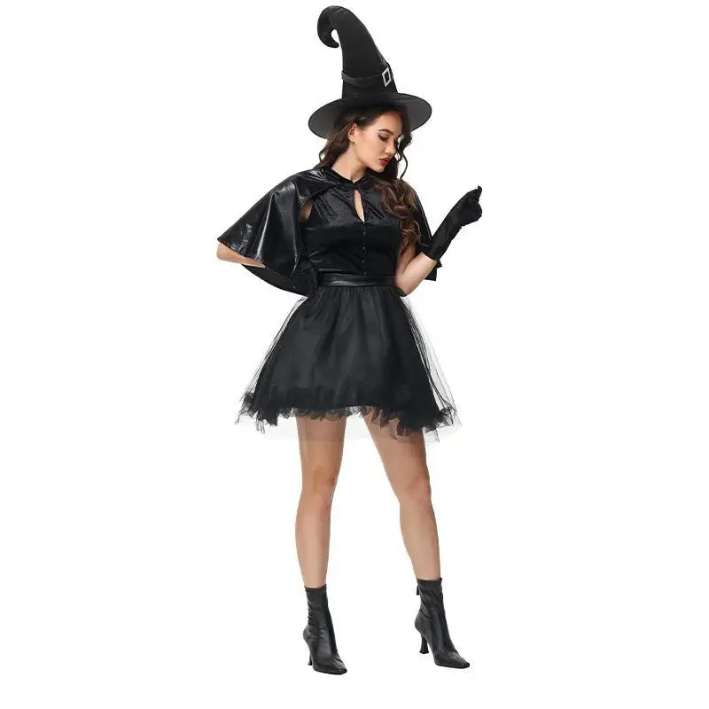 Halloween Witch Makeup Ball Vestido, Interpretação, Vestido de Performance de Palco, Novo