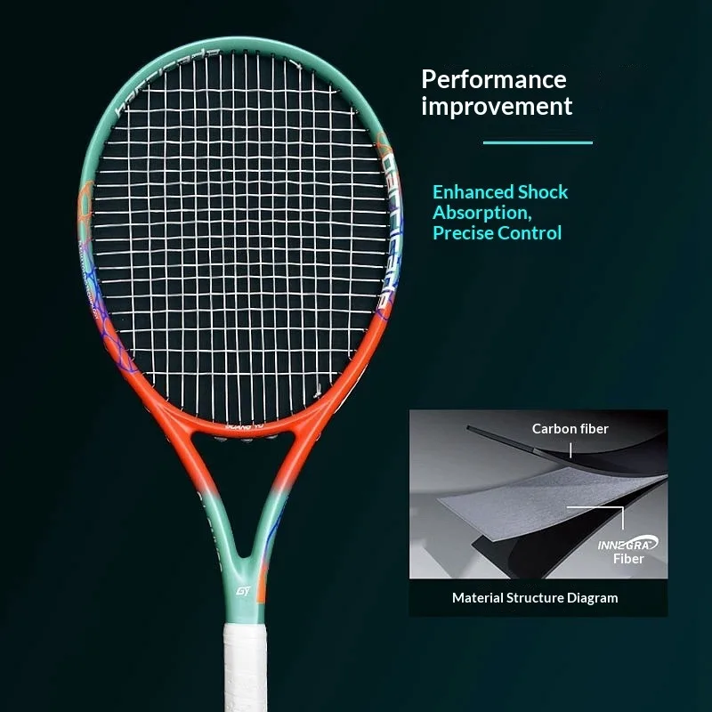 

Full Carbon Tennis Racket Adult Pro High Power Lightweight Training Match Unisex Wholesale Tennis Bag Beach Tennis Racket