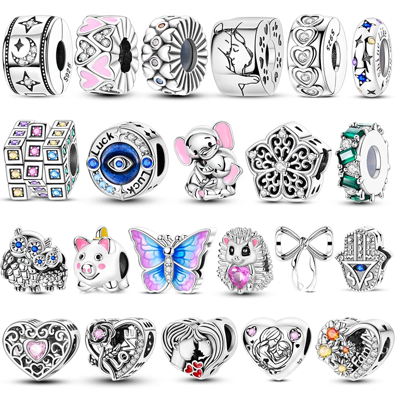 

Charms Plata De Ley 925 Devil's Eye Infinity Eternal Symbol Dragonfly Positioning Buckle Original Charms Fit Women DIY Jewelry