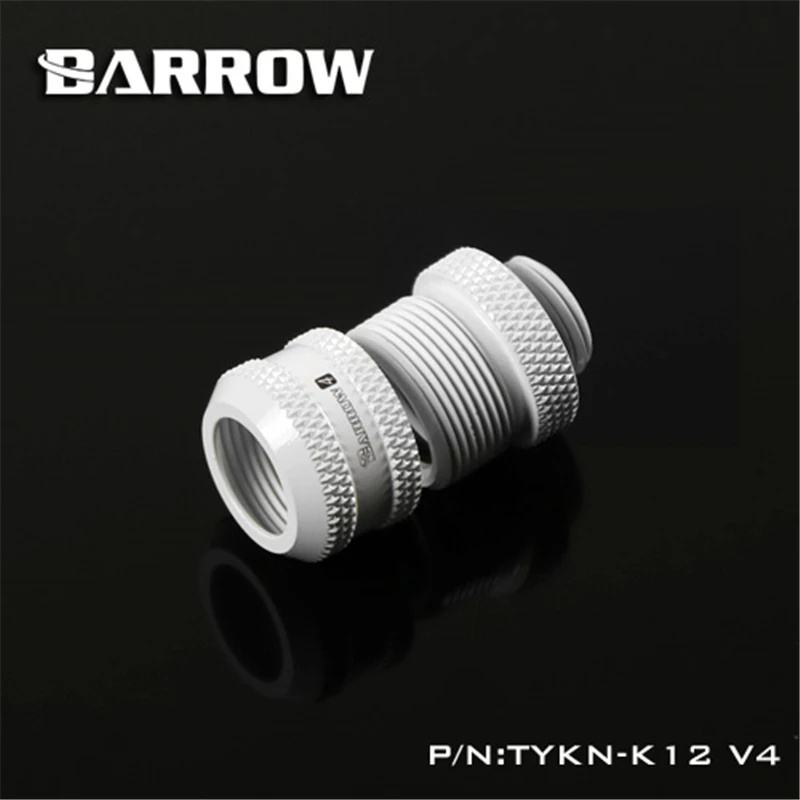 4PCS Barrow OD12mm 14mm OD16mm Hard Tube Fitting, Metal Connector G1/4'' Hand Compression Fitting For PETG Acrylic Tube TYKN-K14