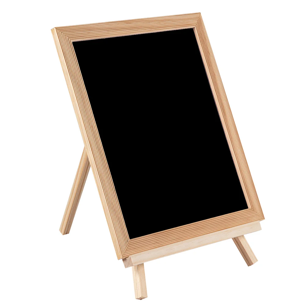 

Small Blackboard Magnetic Kids Standing Easel Wooden Painting Drawing Ornaments Calligraphy Writing Bamboo Child