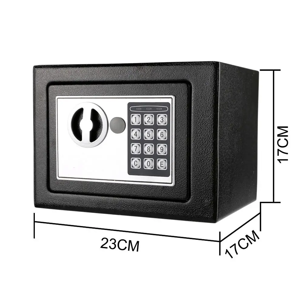High Quality Digital Keypad Small Safe Box with Key Fireproof Wall Safe Security Lock Electronic Security Box Home Office