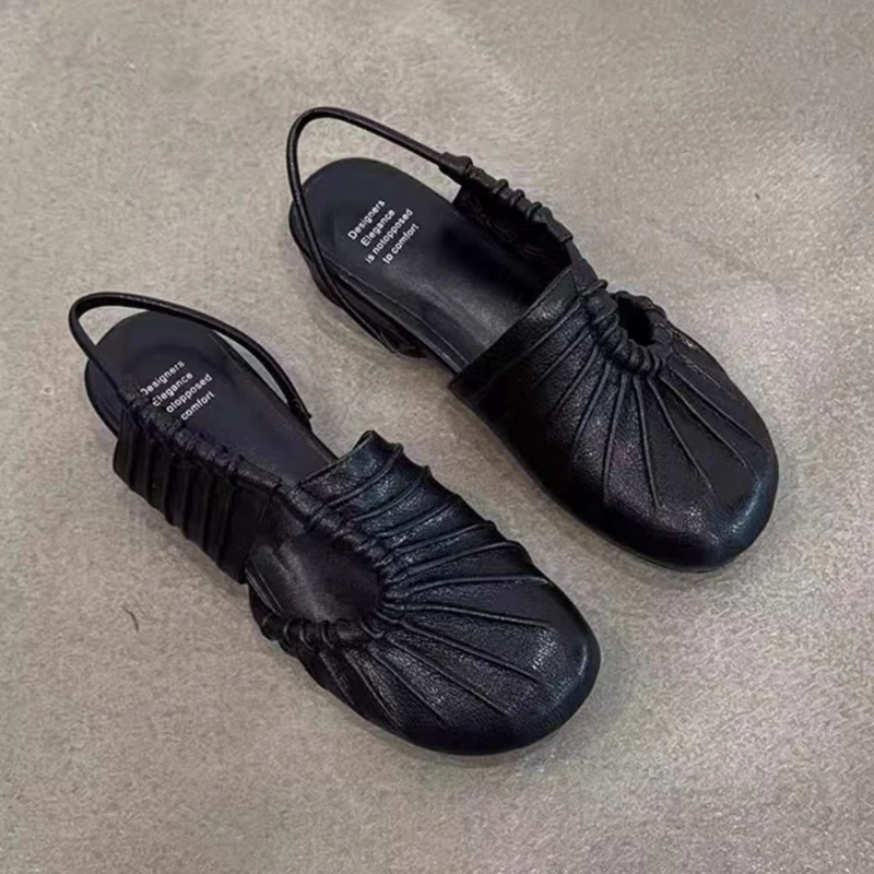 

Women Flats Sandals New Designer Summer Slingback Shoes 2025 Casual Fashion Woman Slippers Party Walking Trend Flip Flops Mujer