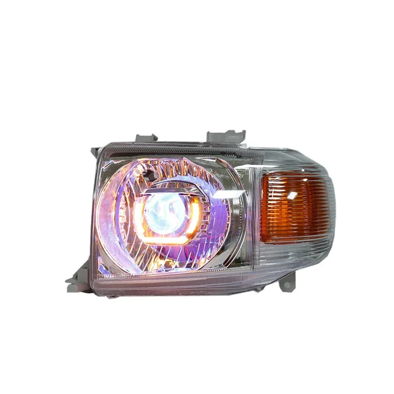 Custom Full LED Headlights with Bi-Xenon Projector Lens DRL Off-Road SUV Fitment