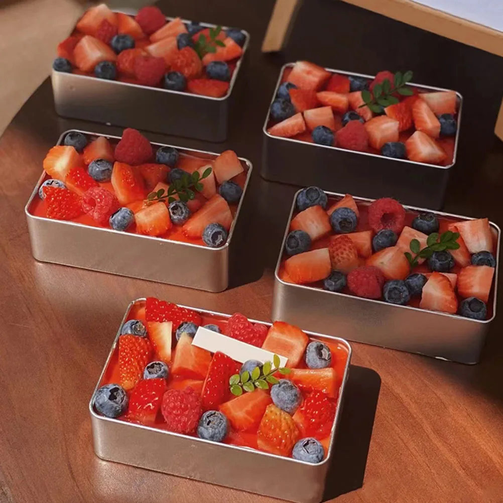 

2Pcs Cake Boxes Premium DIY Baking Packaging for Desserts Cupcakes Cookies Portable Takeout Treats Storage Tiramisu Molds Party