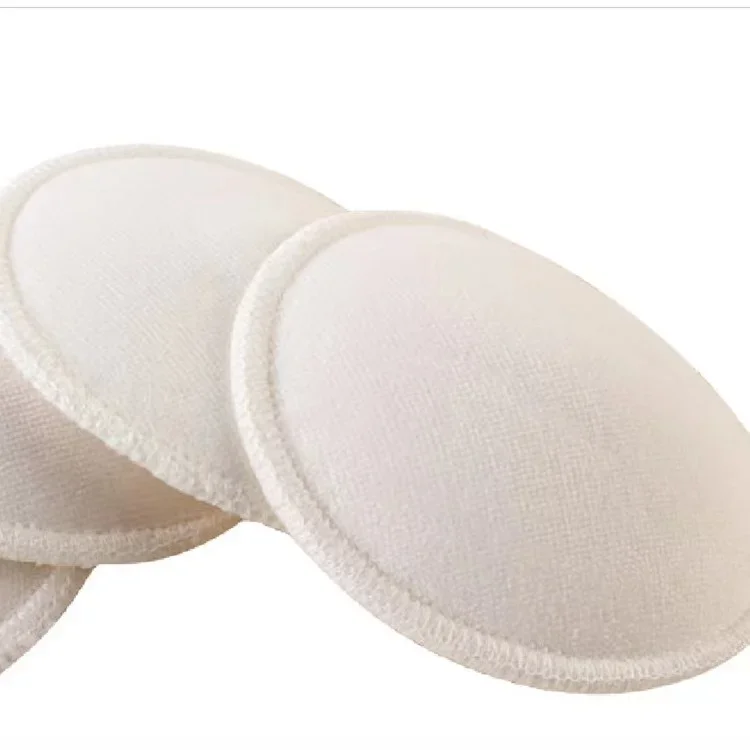 4Pcs/pack Breast Pads Spill Prevent Bra Pad Soft Cotton Washable Reusable Absorbency Breast Feeding Nursing Pad