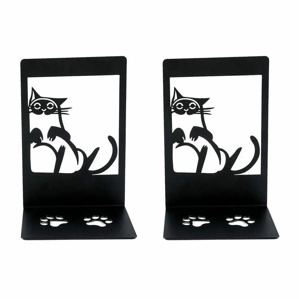 Imagem -06 - Cat Bookends para Livros Pesados Suporte Bonito para Prateleiras Kids Room Desktop Pcs