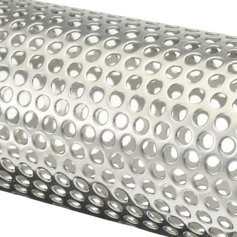 ABSE-Round BBQ Grill Hot Cold Smoking Mesh Tube Smoke Generator Stainless Steel Smoker Wood Pellet Kitchen Outdoors Barbecue Sup