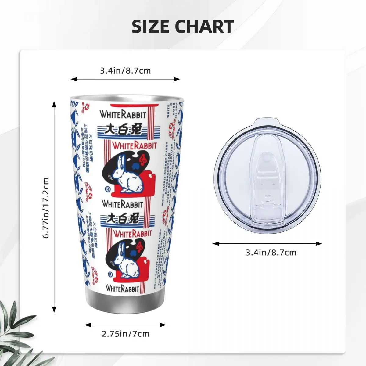 White Rabbit Candy Stainless S - Tumbler 20Oz White 리뷰 및 가격