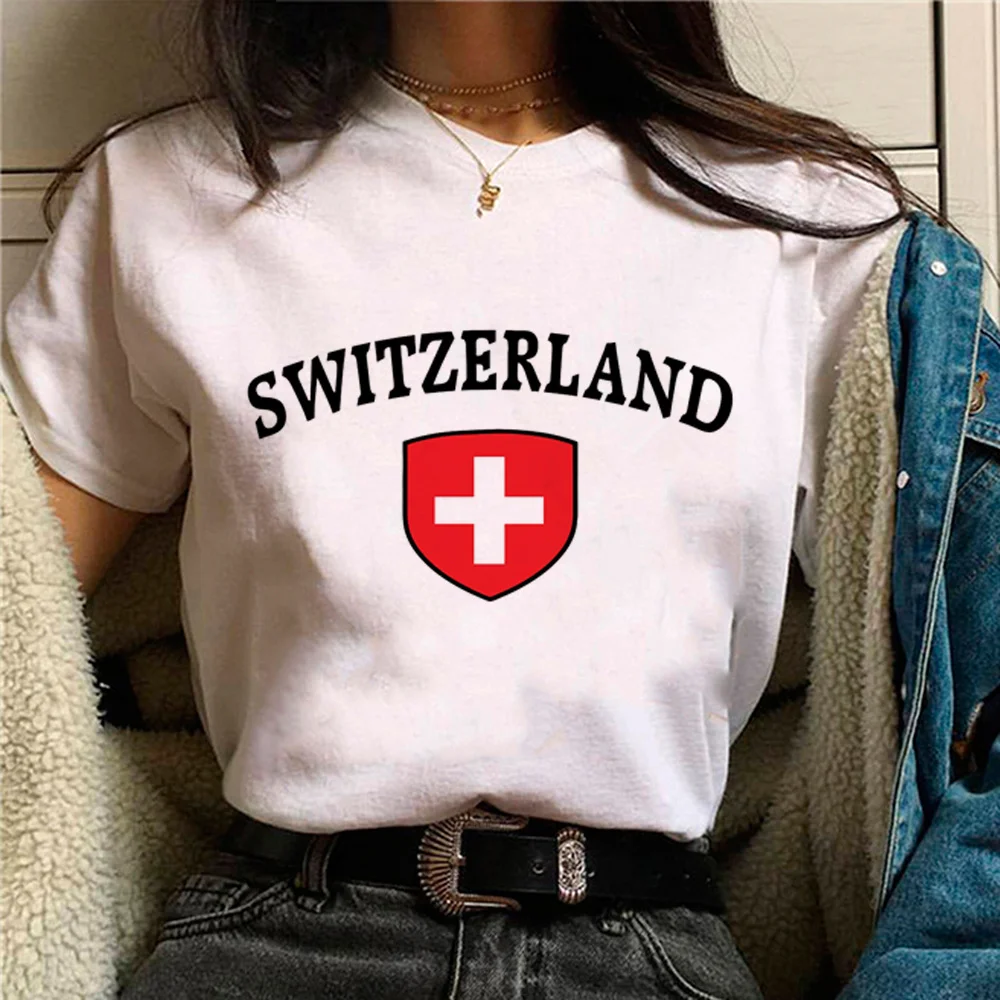 switzerland top women graphic harajuku funny t-shirts female streetwear manga 2000s clothes