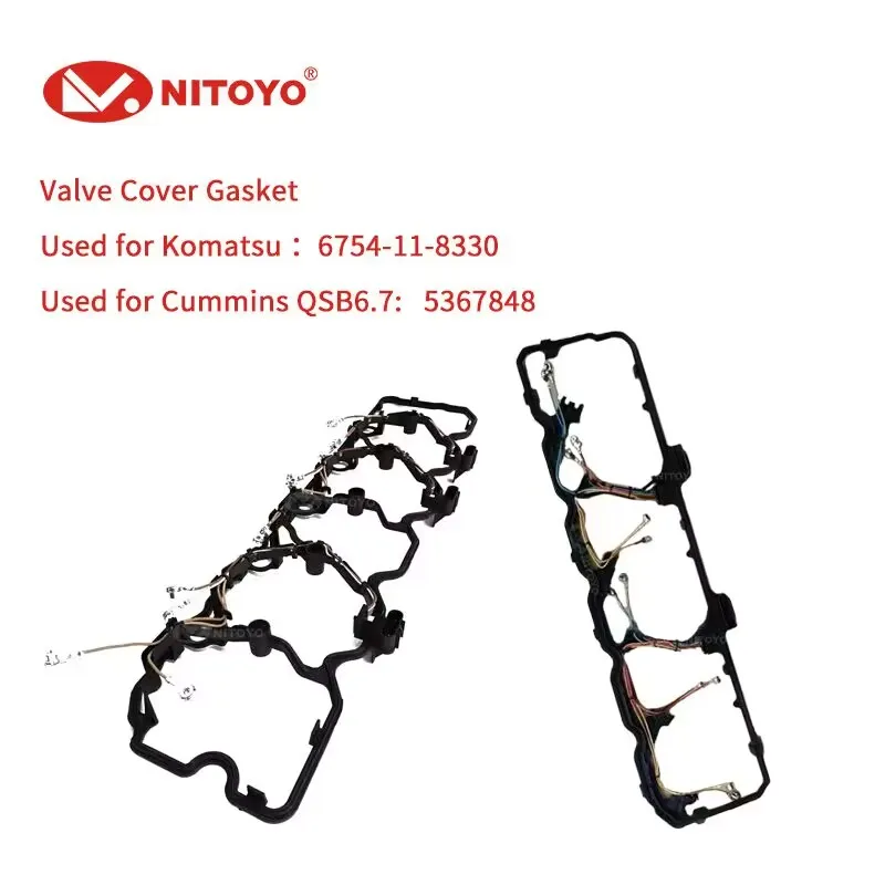 

NITOYO Valve Cover Gasket 6754-11-8330 QSB6.7 5367848 Used For Komatsu Cummins