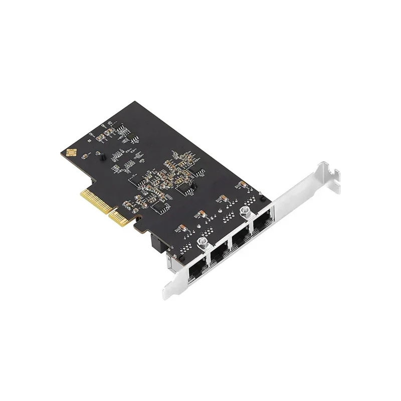 2.5G/1G 4 Port PCIe RJ45 Lan 10/100/1000/ 2500Mbps Realtek Chip Quad Server Network Card 2.5 Gigabit Ethernet Wired Game NIC