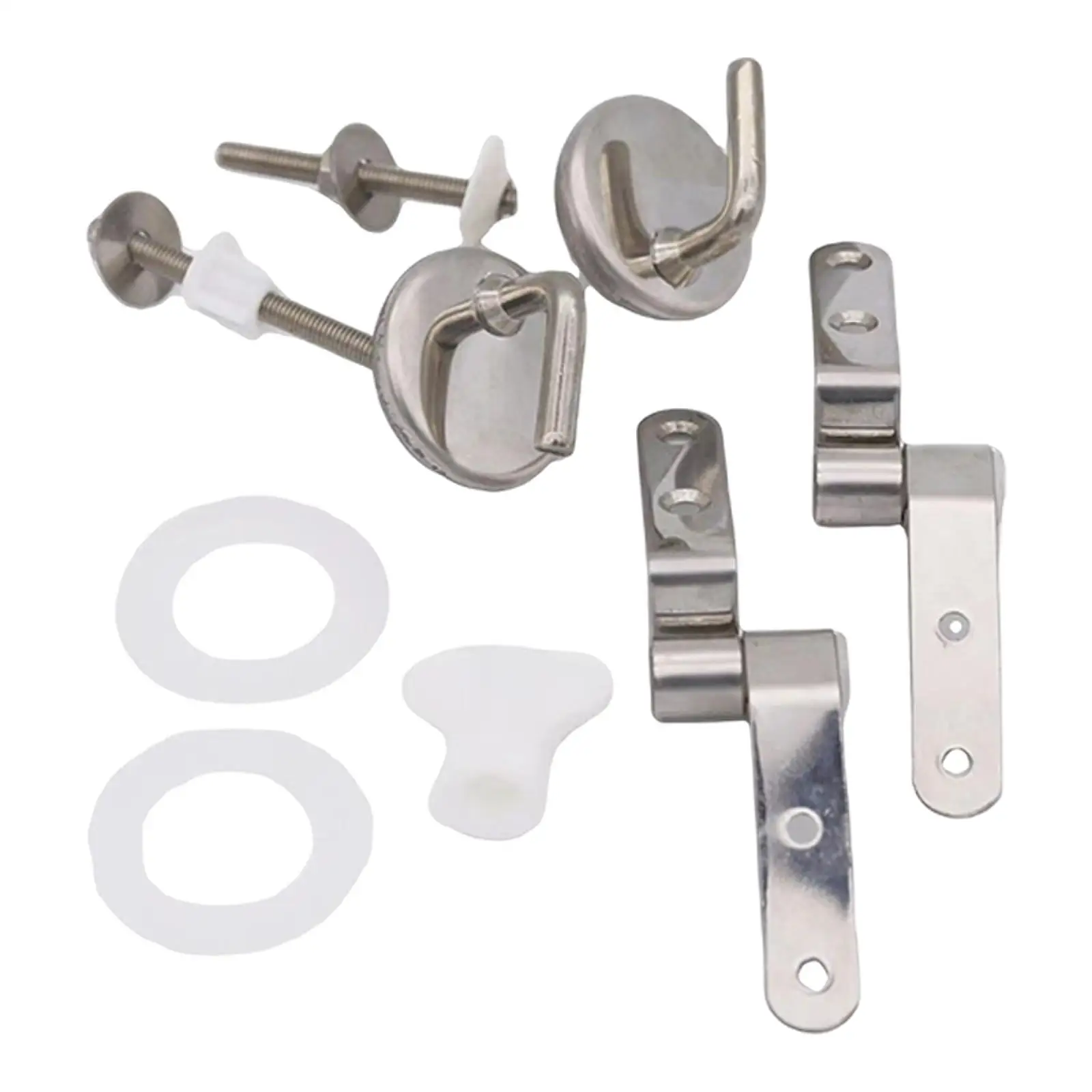 Toilet Seat Top Cover Hinges Fittings Simple Installation Universal Accessories and Screw Fittings Bolts Nuts for Public Places
