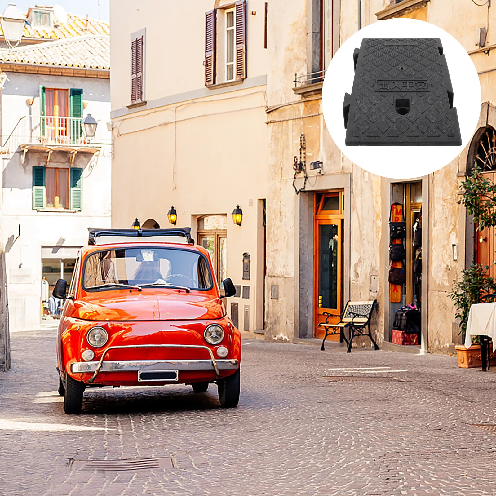 

Пластиковый уличный пандус-подушка для подъема, мат для автомобиля, сверхпрочный, с нескользящей поверхностью, легкий, портативный, для транспортных средств