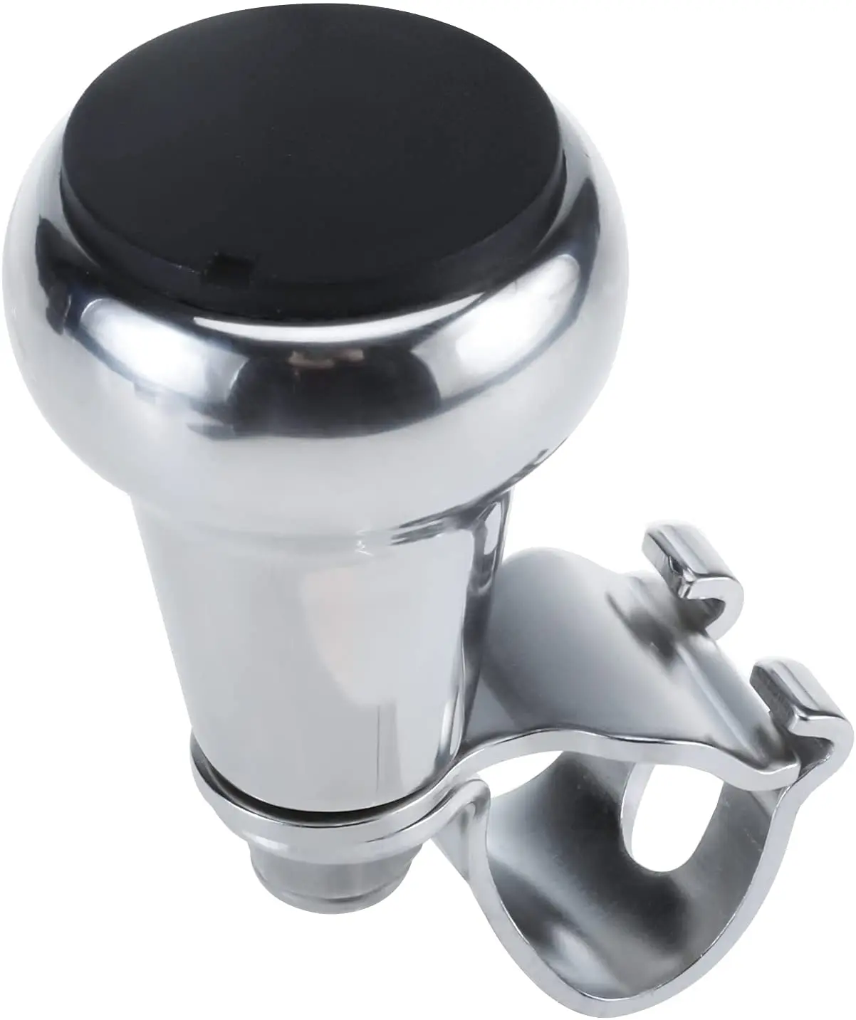 Marine Stainless Steel Steering Wheel Knob Power Handle Ball Grip Knob Turning Helper with Plastic Cap for  Boat Accessories