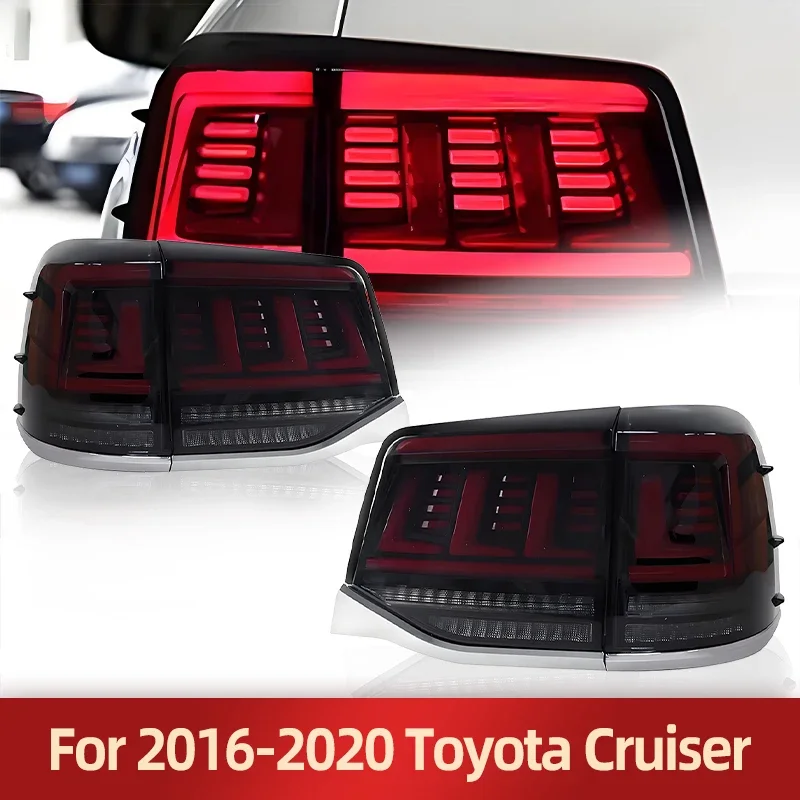 Автомобильная светодиодная фара для Toyota Land Cruiser Prado J120 J150 J200 2016-2020, сборка LC200, модифицированные светодиодные струящиеся задние фонари, инструменты