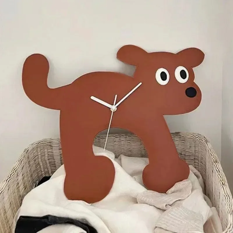 Creative Wall Clock Cat Dog Watches Acrylic Bedroom Silent Clocks Art Interior Living Room Modern Cute Home Decoration Gifts