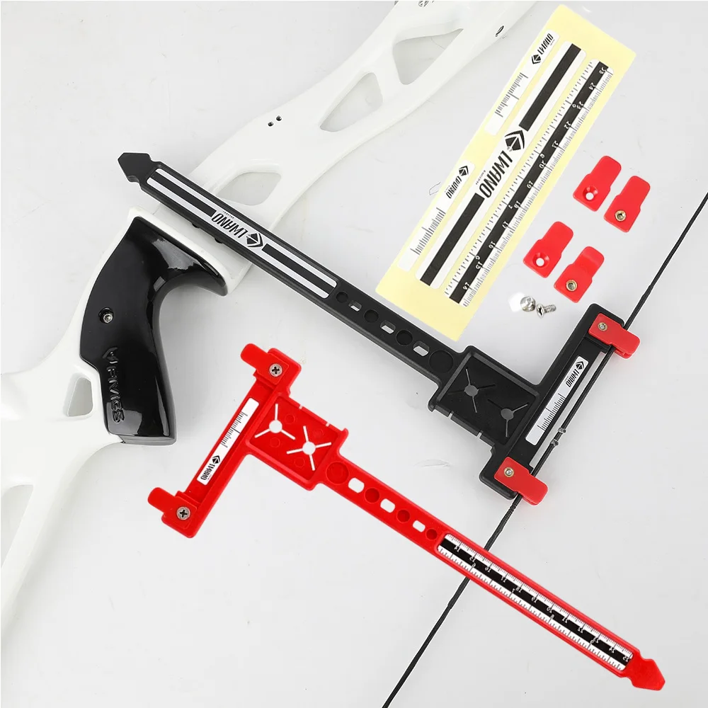 Bow Tuning T-Square Measuring Tool Two Color Optional Plastic Accessory for Recurve Bow Outdoor Competition Nock Setup