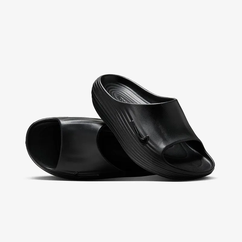 Nike HV4479-001 Black Men Cushion Slides Water Resistant Anti Slip Rubber Sole Summer Beach Casual Shower Sandals - view 3