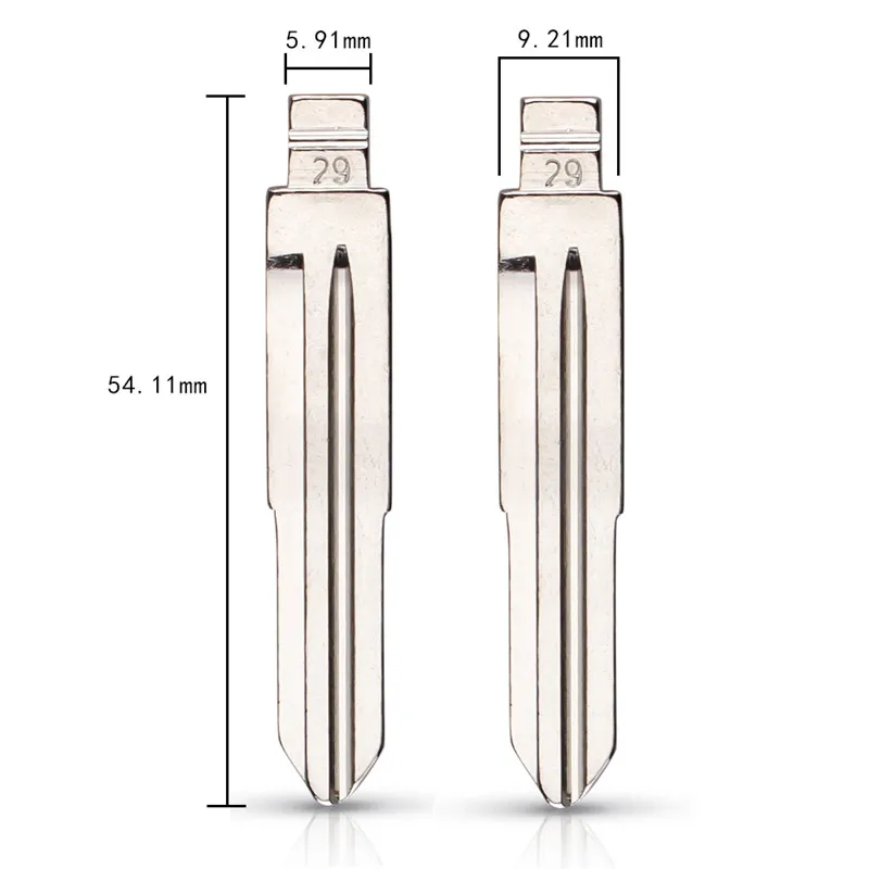 10 pz 29 #29 HYN7R metallo non tagliato vuoto Flip chiave a distanza lama per keydiy KD xhorse VVDI per Hyundai SONATA MOINCA KIA